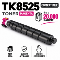 Toner Compatibile per Kyocera TASKalfa 3552ci 4052ci,4053ci TK8525 Magenta da 20000 pagine Toner Compatibile per Kyocera TASKalfa 3552ci 4052ci,4053ci TK8525 Magenta da 20000 pagine