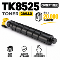 Toner Compatibile per Kyocera TASKalfa 3552ci 4052ci,4053ci TK8525 Giallo da 20000 pagine Toner Compatibile per Kyocera TASKalfa 3552ci 4052ci,4053ci TK8525 Giallo da 20000 pagine