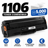 Toner Compatibile per HPW1106A 106A NERO CON CHIP 5000 pagine Toner Compatibile per HPW1106A 106A NERO CON CHIP 5000 pagine