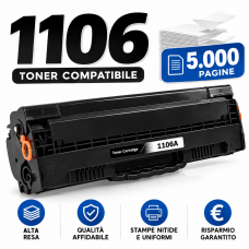 Toner Compatibile per HPW1106A 106A NERO CON CHIP 5000 pagine Toner Compatibile per HPW1106A 106A NERO CON CHIP 5000 pagine