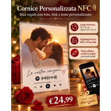 Cornice Personalizzata NFC con Foto, Link e Testo – Idea Regalo 20x25 o 30x20 cm Cornice Personalizzata NFC con Foto, Link e Testo – Idea Regalo 20x25 o 30x20 cm
