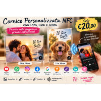 Cornice Personalizzata NFC con Foto, Link e Testo – 13x18 o 20x15 cm Cornice Personalizzata NFC con Foto, Link e Testo – 13x18 o 20x15 cm
